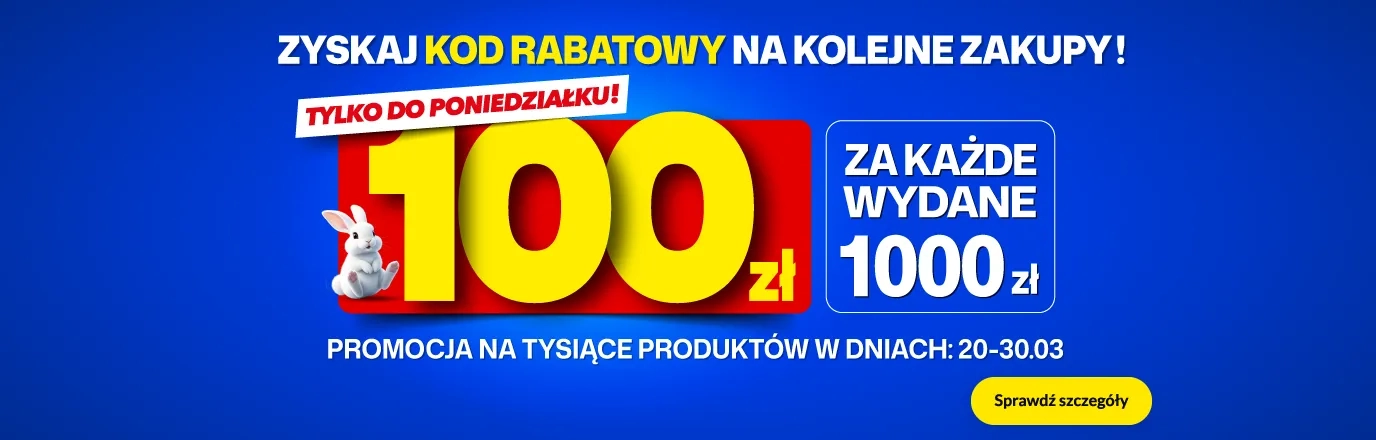 100 za 1000 na wybrane produkty